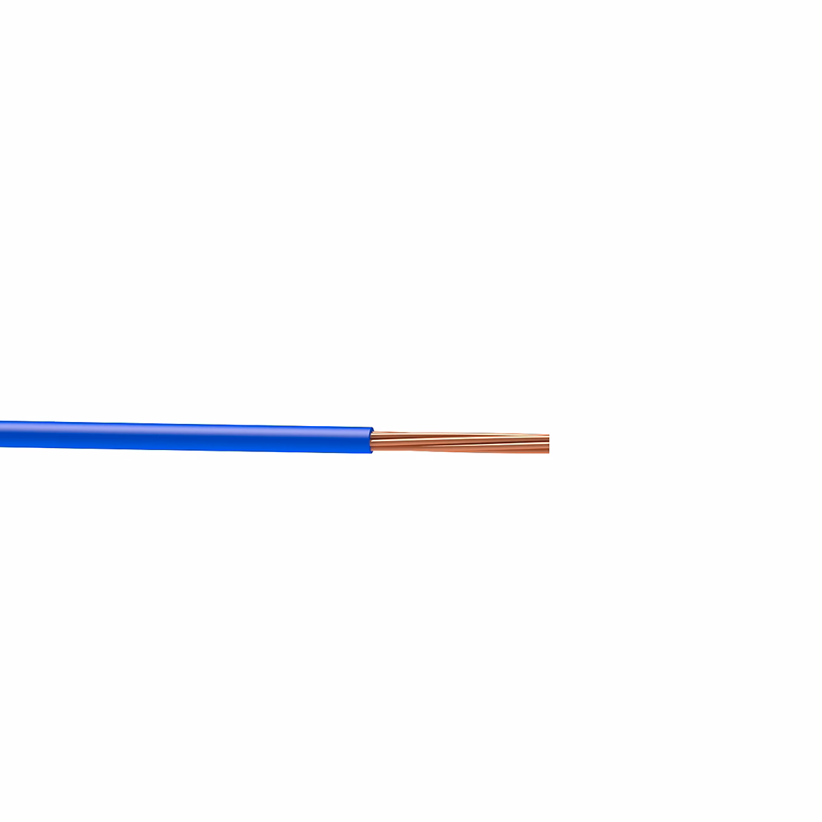 Câble et fil d’installation – Fil 6mm² H07VR Nexans bleu couronne 5m