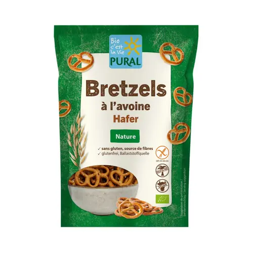 Bretzels bio à l’avoine sans gluten Pural - 80 g