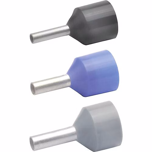 Embout de câble Klauke 43312 2 – 5 mm² partiellement isolé, manche 12 mm, cuivre étamé.