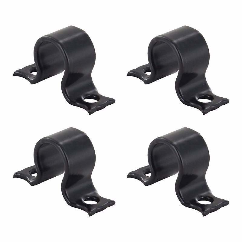 4 Colliers d'Espagnolette – Noir | Aluminium | Diamètre 14 | pour Volet Battant