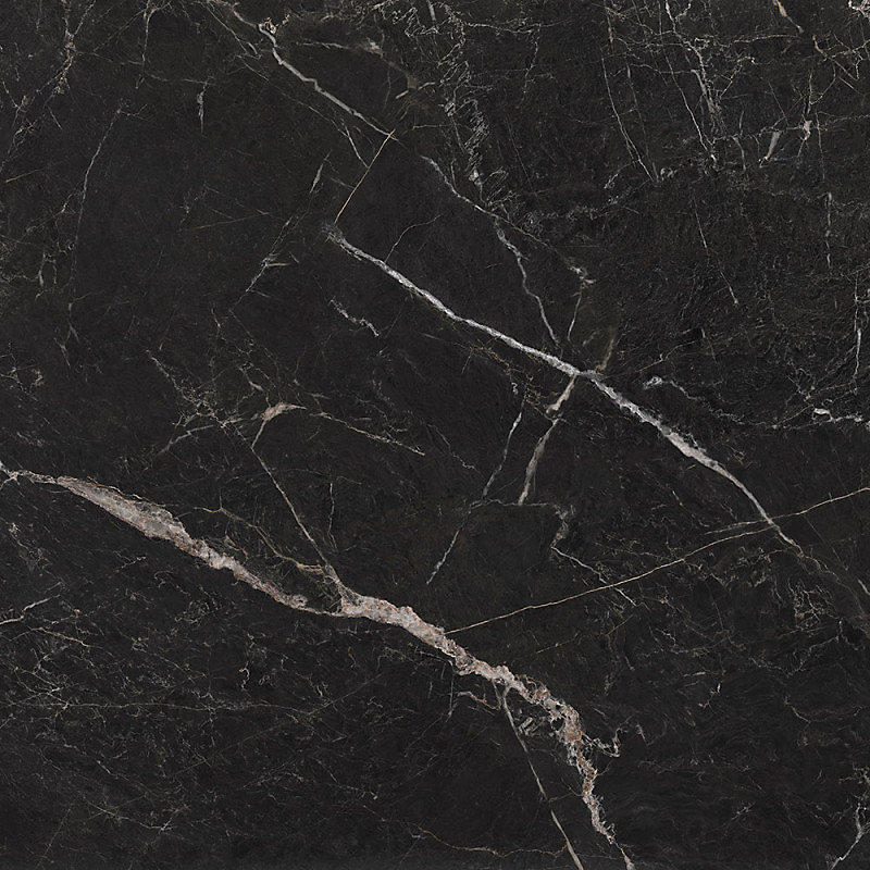 Carrelage sol / mur effet marbre noir 60 × 60 cm mate | MYK – ST LAURENT