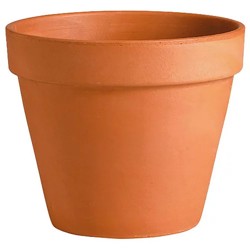 Vase brut rouge en terre cuite D.35 x H29,5