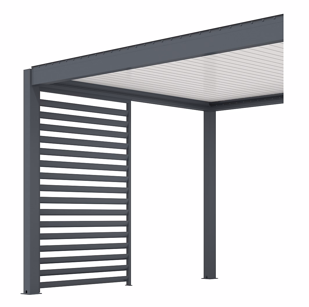 Claustra pour pergola Proloisirs 3M de côté gris | Pergola