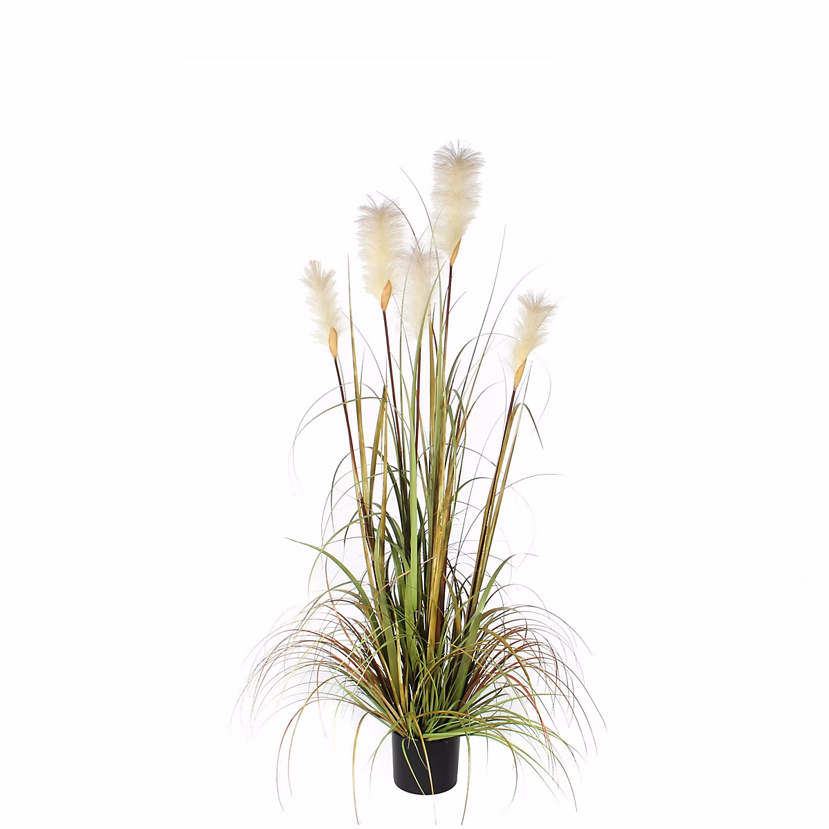 Herbe panache foxtail vert artificiel en pot plastique ø70 x h.150 cm – Réf. APUWZXFEH7188872794