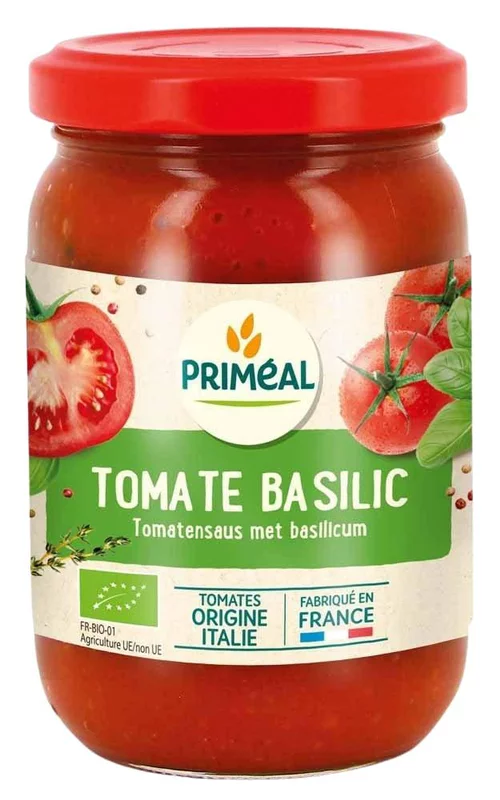 Sauce tomate au basilic bio en pot de 200 g