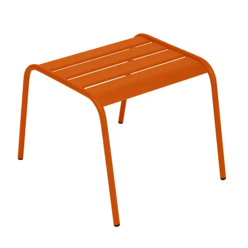 Repose Pied Monceau Fermob coloris orange en acier - 59 x 48 x 41 cm