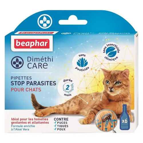 Pipettes pour chat DiméthiCARE 6 x 1 ml