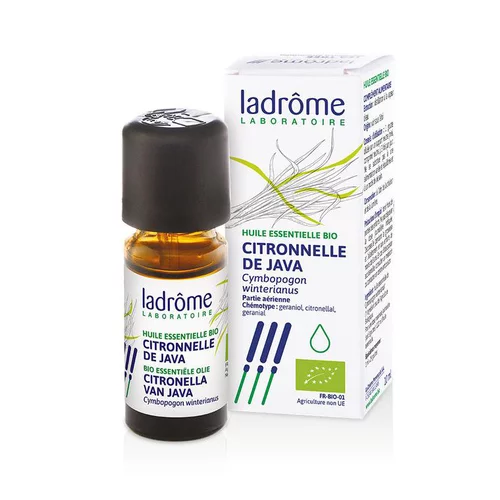 Huile essentielle bio de Citronnelle de Java Ladrôme - 10 ml