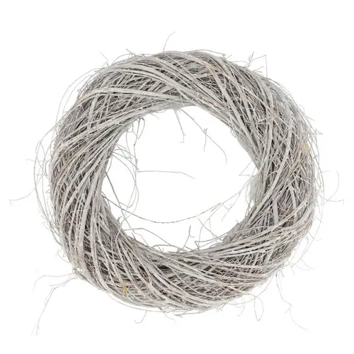 Couronne ronde en bois de saule blanc - Ø 38 x 7 cm