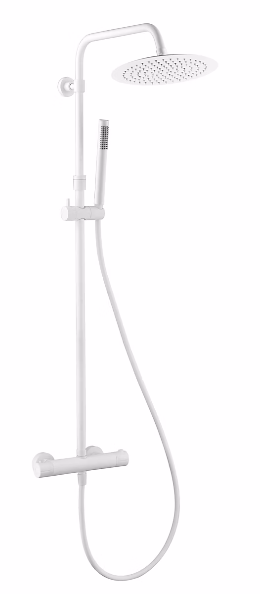 Colonne de douche thermostatique – blanc | Essebagno Luisa 250