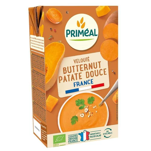 Velouté butternut patate douce en brique de 1 L