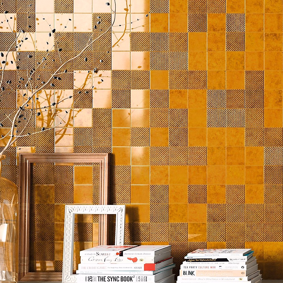 carrelage GENUINE AMBER 10 × 10 cm effet zellige