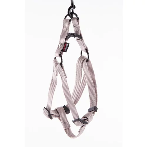 Harnais baudrier réglable gris pour chien - 1,6x35/50 cm