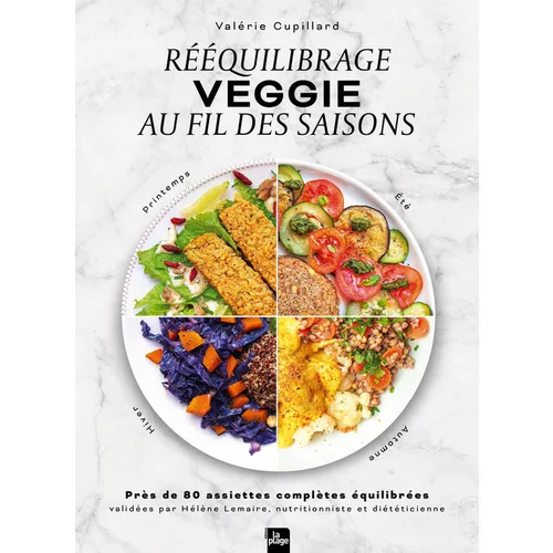 Le livre " Assiettes veggies en équilibre " aux Éditions La Plage