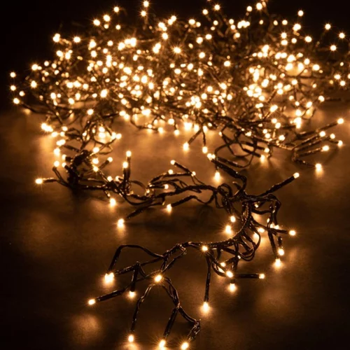 Guirlande lumineuse LED à lumière fixe blanc chaud - 27 m
