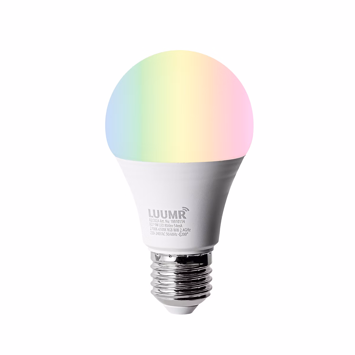 Applique murale intelligente moderne noire IP65 avec Wifi A60 – Houks