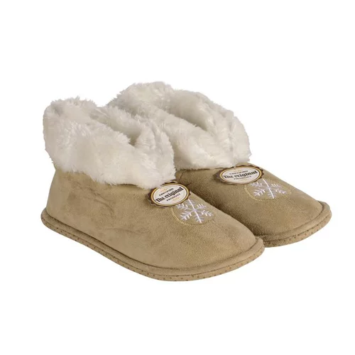 Chaussons hauts d’intérieur fourrés motif flocon unisexe - pointure 37