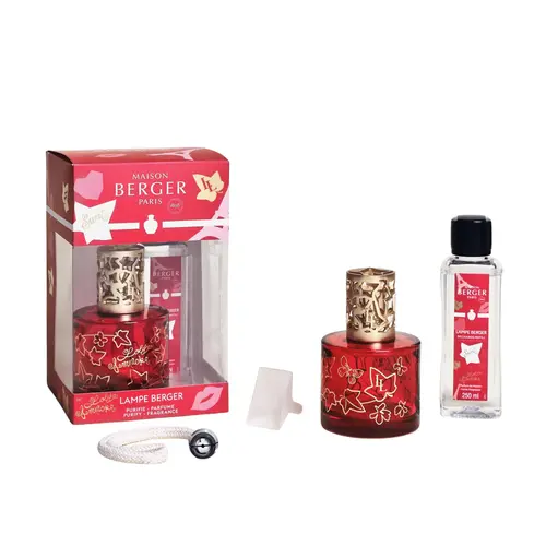 Coffret lampe Berger Lolita Lempicka Sweet en verre laqué rouge - 250 ml