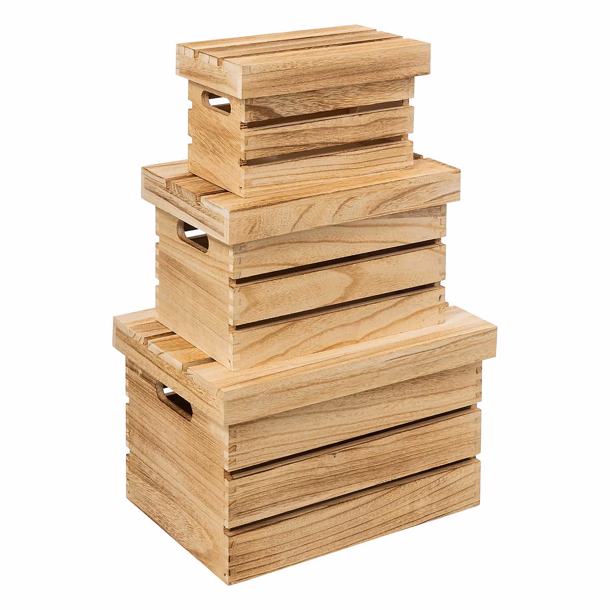 3 boîtes de rangement cagette en bois – 5five