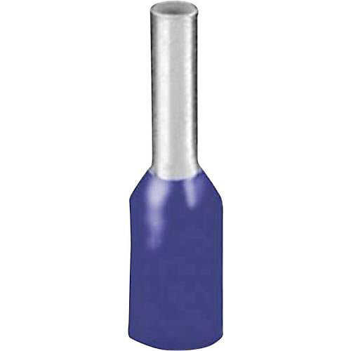 Embout simple d'extrémité de câble AI 50-25 BU 50 mm² bleu – douille 25 mm, lot de 25