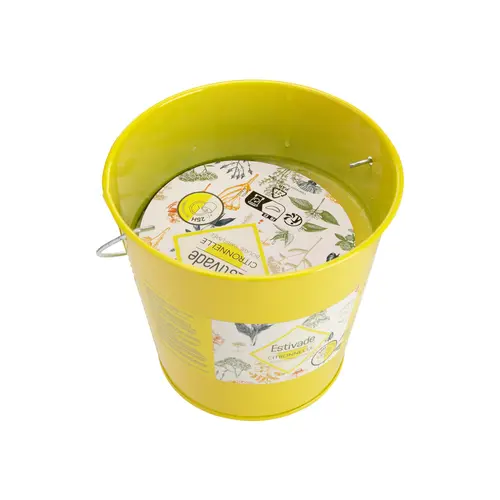Bougie citronnelle seau Estivade coloris multicolore en cire Denis & Fils - 260 g