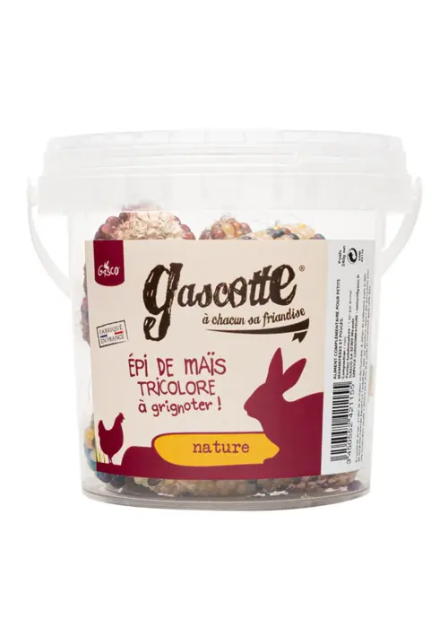 Épis de maïs tricolore pour poules et lapins à grignoter Gasco - 240 g
