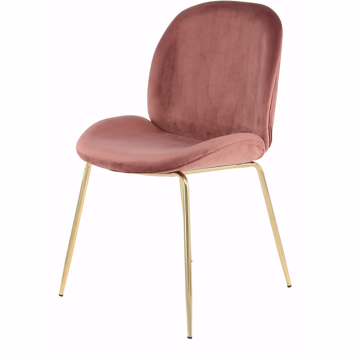 Chaises charlize 110 (lot de 2) 59 × 47 × 90 cm Rose pâle – laiton