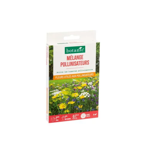 Mélange fleuri pour pollinisateurs botanic® - graines à semer (5 m²)