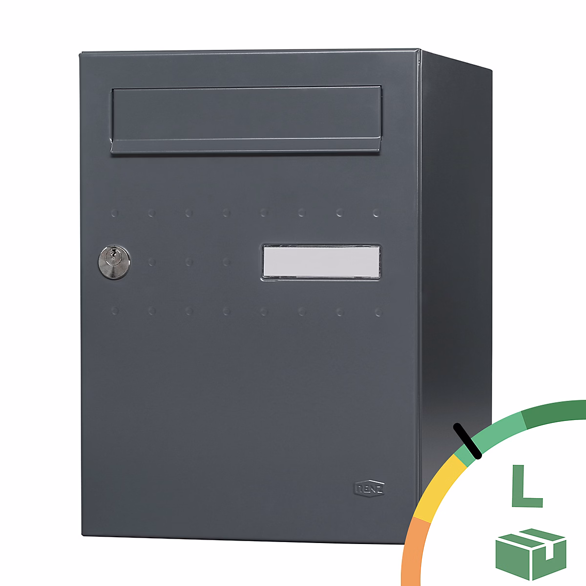 Boite à colis Eclipse 1 porte gris anthracite mat RAL 7016 M – Réf. BLYIUOGVF8983130799