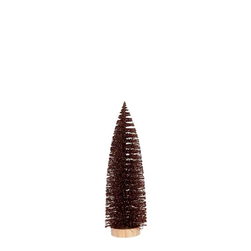 Arbre pailleté coloris marron en polyéthylène - 25 cm
