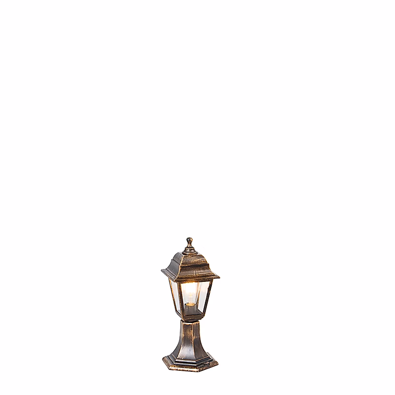 Borne d'extérieur classique dorée 44 cm IP44 – Capital