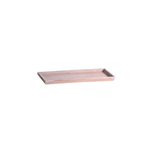 Soucoupe rectangulaire Poterie Goicoechea terre claire - 44 x 21 cm