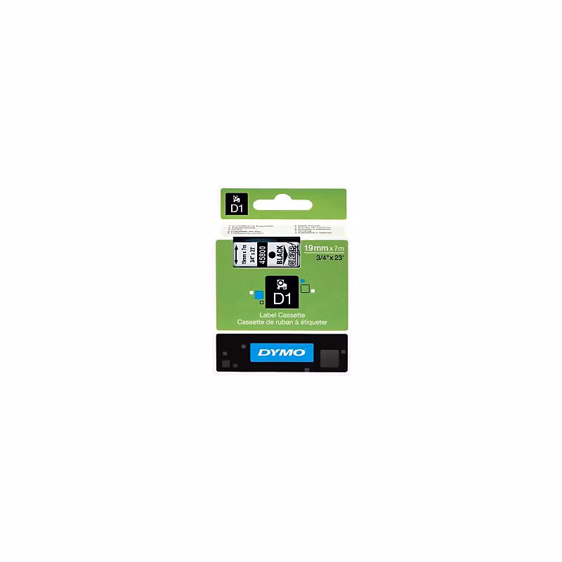 Accessoires bureau – Dymo Schriftband 45800 Black Clear (S0720820)