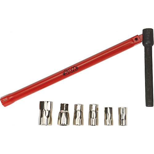 Coffret clé écrou robinet et 7 embouts SAM OUTILLAGE PB-8 – compact pour accès aux écrous difficiles
