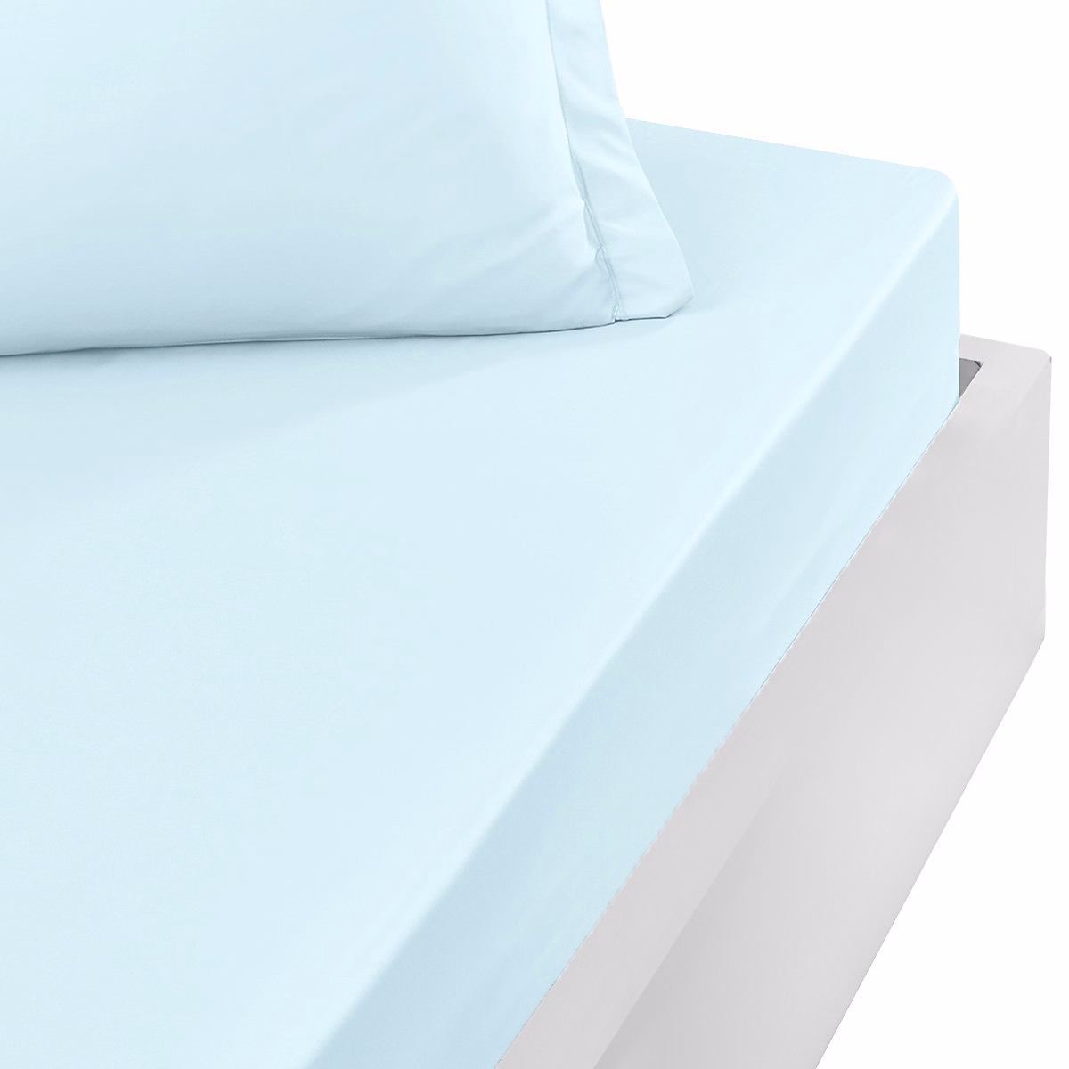 Drap housse bonnet 40 cm en percale coton PLUSNuage 80 × 200 cm SOFT PERCALE