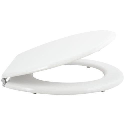 Abattant WC MSV – MDF, Charnières zinc, Blanc