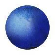 Boule décorative coloris bleu en céramique - 20 cm