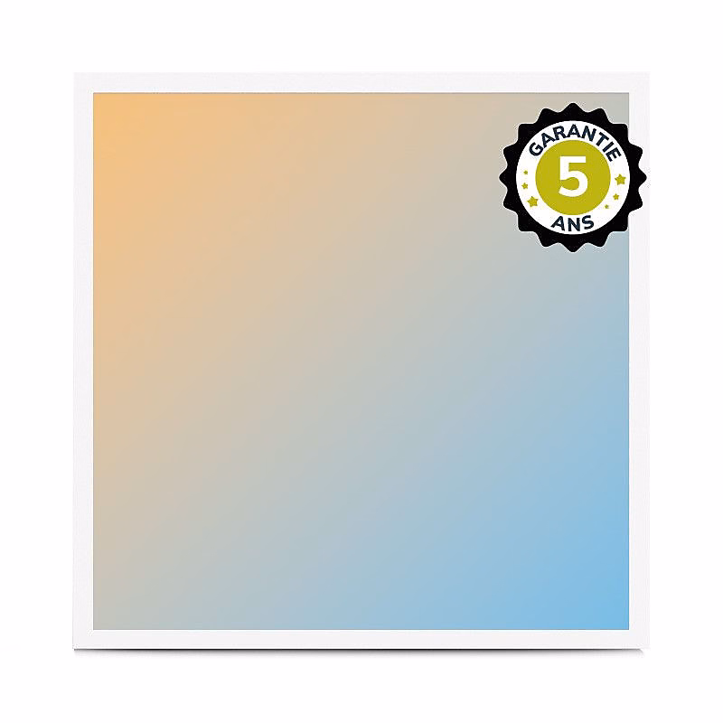 Dalle LED Carrée 595 × 595mm – 36W, CCT 3000/4000/6000K, Blanc, Haute Luminosité