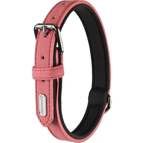 Collier chien Delu rose 52/62 x 3 cm