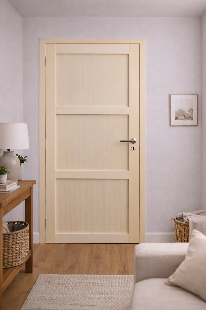 Bloc Porte Ayous 3 Panneaux H204 X L73 Cm Côte Tableau P.droit – poignee Pomerol Gd Menuiseries
