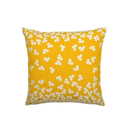 Coussin trèfle Fermob coloris miel en acrylique 44 x 44 cm