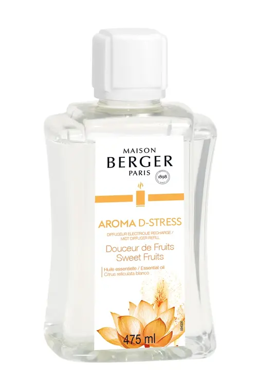 Recharge pour diffuseur électrique senteur d-stress Maison Berger - 475 ml