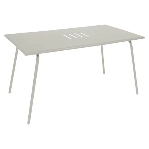 Table coloris gris en acier Monceau Fermob - 146 x 80 x 74 cm