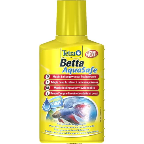 Conditionneur d’eau Tetra Betta Aquasafe. Le flacon de 100 ml