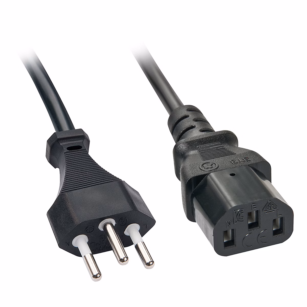 Câble électrique secteur IEC – Suisse 3m LINDY