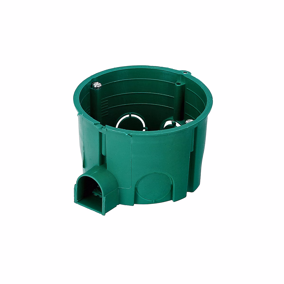 Boîte d encastrement de dérivation 60 – peu profonde, avec vis, verte, lot de 25 pièces