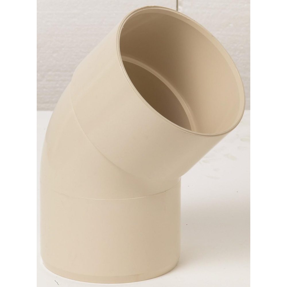 GIRPI Coude 45° pvc sable GIRPI, Dév.33 cm Diam.100 mm – 33 cm 100 mm