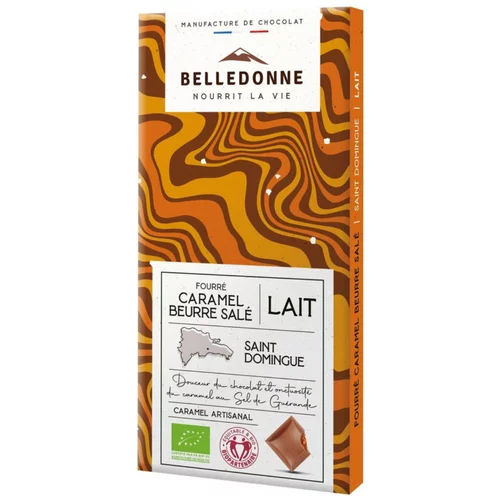 Tablette fourrée caramel bio Belledonne - 80 g