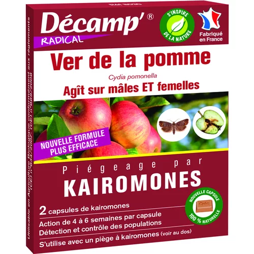 Kairomones contre le ver de la pomme