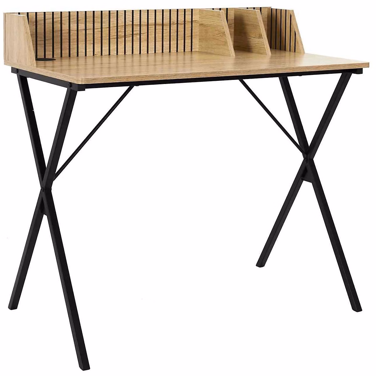 Bureau en bois Klaus – Marron, Type: Bureau